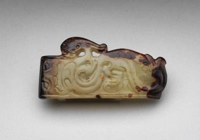 图片[2]-Jade scabbard slide with beast pattern, mid-Western Han to Eastern Han dynasty, 140 BCE-220 CE-China Archive